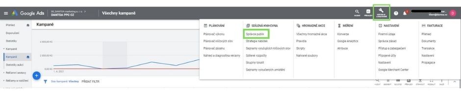 Nastavení kódů z Google Ads Nastavení kódů z Google Ads