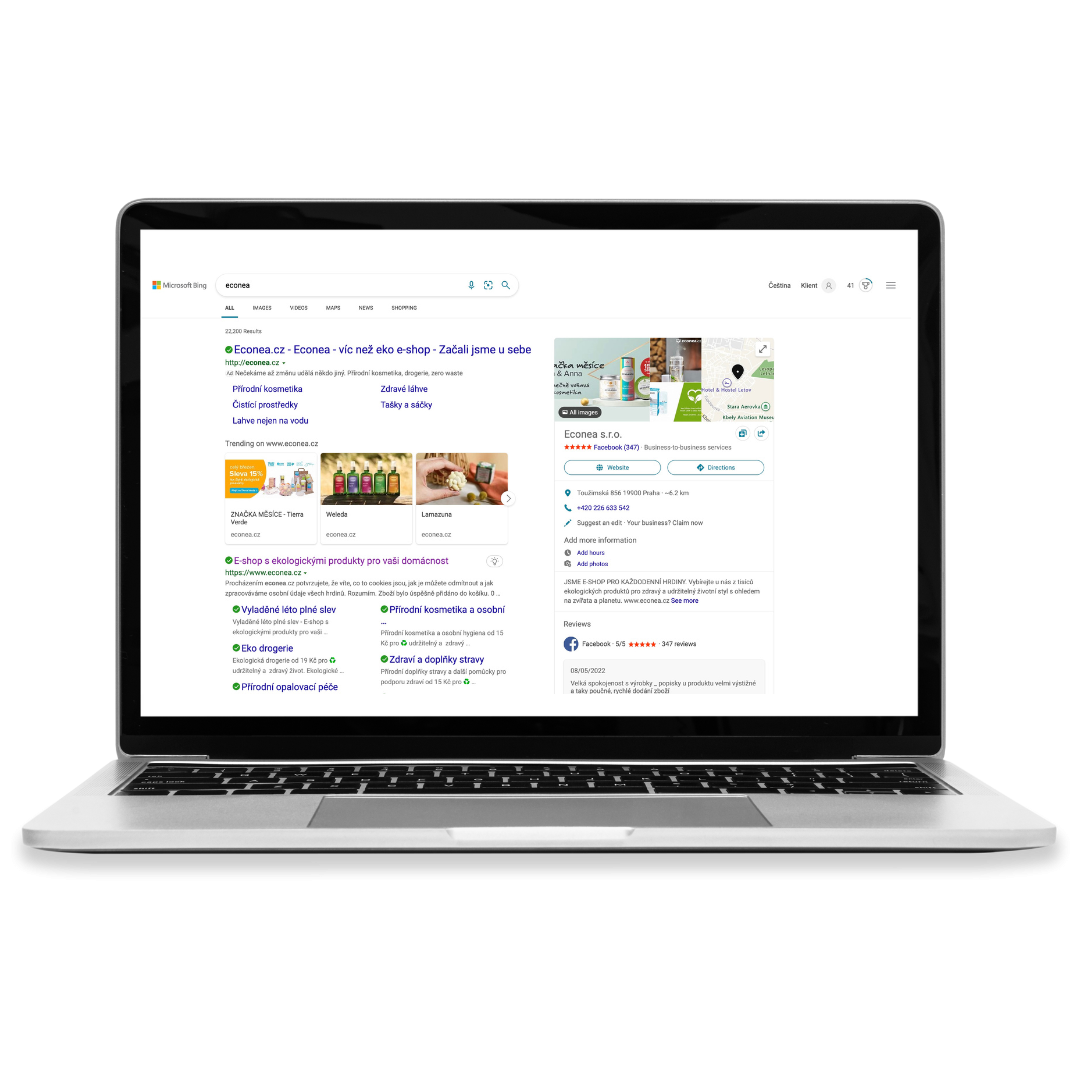 Vyhledávání v systému Bing Vyhledávání v systému Bing